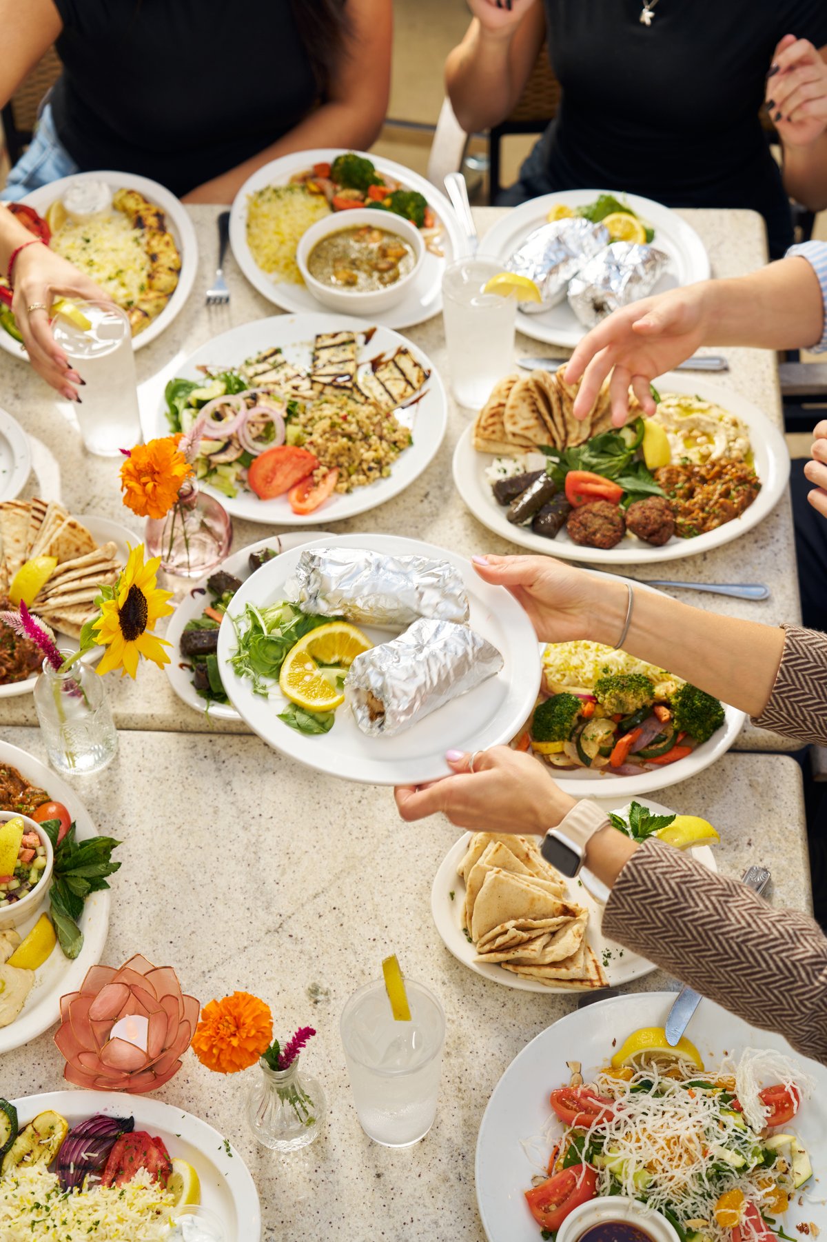 Saffron catering display in Charleston, SC
