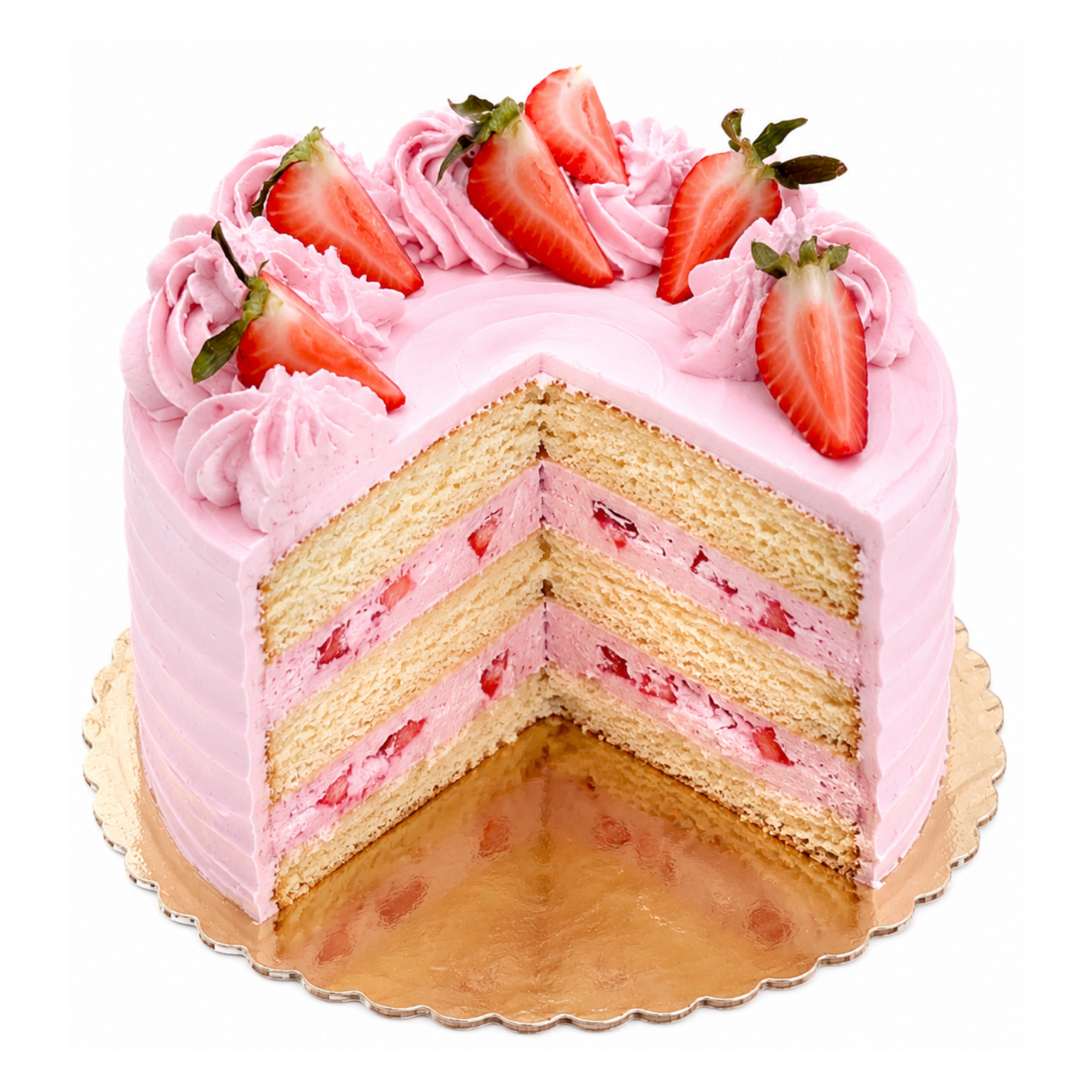 Saffron's Strawberry Delight signature cake